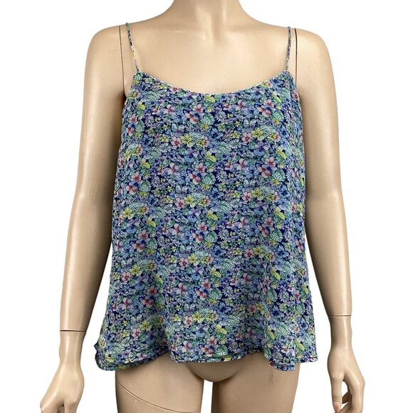MNG Casual Floral Spaghetti Strap Tank Top Lightweight Size‎ Large Cami - Picture 1 of 6